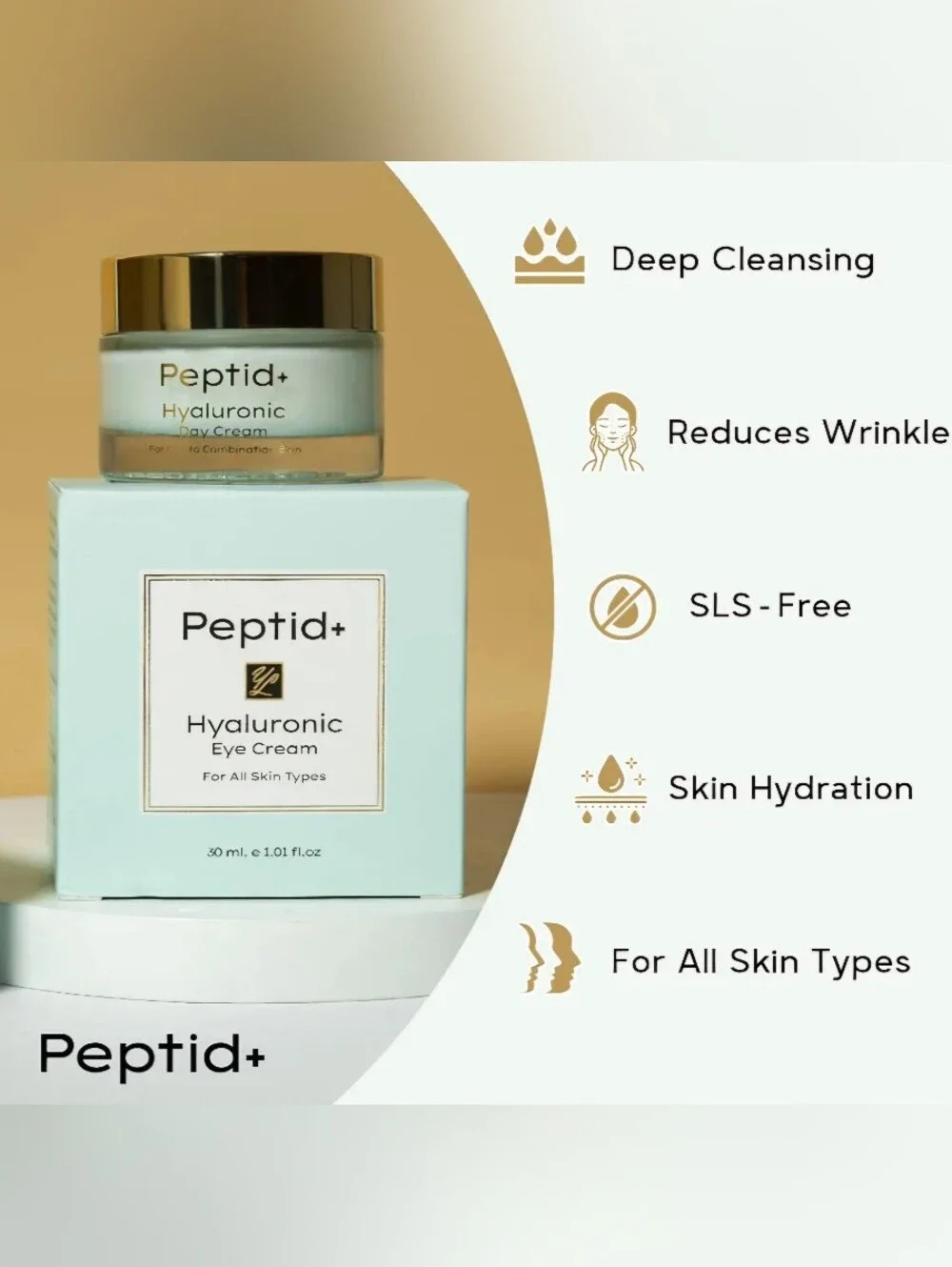 PEPTIDE + Hyaluronic Eye Cream - NIB